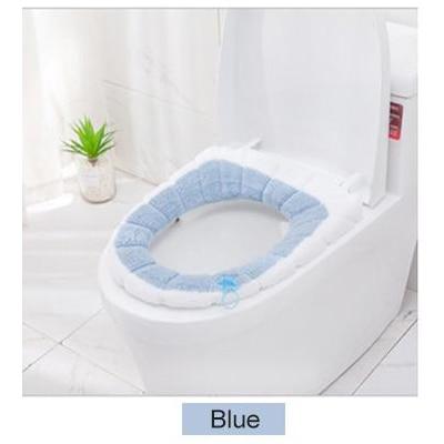 Plush Toilet Seat Cover Pad with Handle Soft Warm Washable Home Decoration Winter