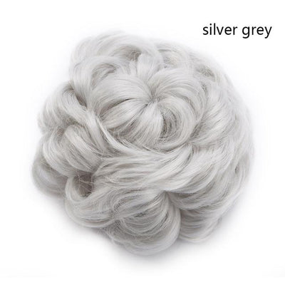 Synthetic Curly Hair Big Bun Drawstring Clip In Donuts Chignon Hair Extension