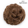 Synthetic Curly Hair Big Bun Drawstring Clip In Donuts Chignon Hair Extension