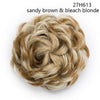 Synthetic Curly Hair Big Bun Drawstring Clip In Donuts Chignon Hair Extension