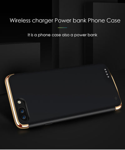 LUXURY iPHONE CASE  WIRELESS POWER BANK - 241% OF EXTRA BATTERY LIFE