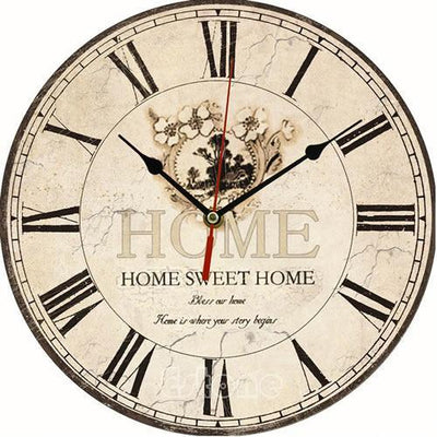 Vintage Wooden Wall Clock