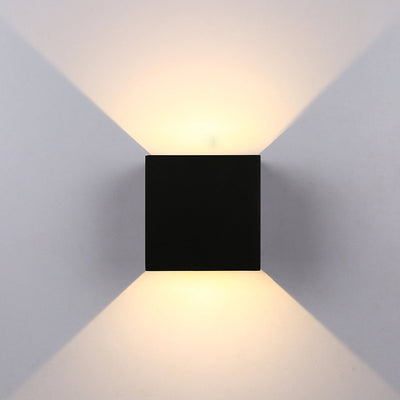 WATERPROOF MODERN CUBE ADJUSTABLE  LED WALL LIGHT.