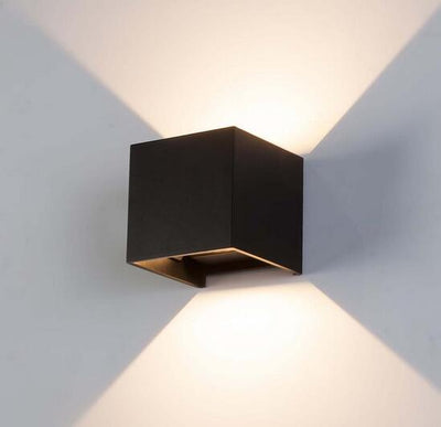 WATERPROOF MODERN CUBE ADJUSTABLE  LED WALL LIGHT.