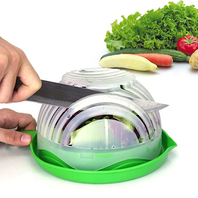 60 SECOND SALAD CUTTER BOWEL KITCHEN GADGET