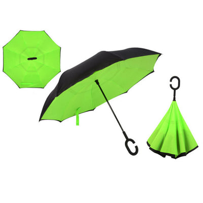 REVERSE UMBRELLA - WINDPROOF DOUBLE LAYER FOLDING UMBRELLA