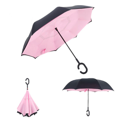 REVERSE UMBRELLA - WINDPROOF DOUBLE LAYER FOLDING UMBRELLA