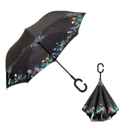 REVERSE UMBRELLA - WINDPROOF DOUBLE LAYER FOLDING UMBRELLA