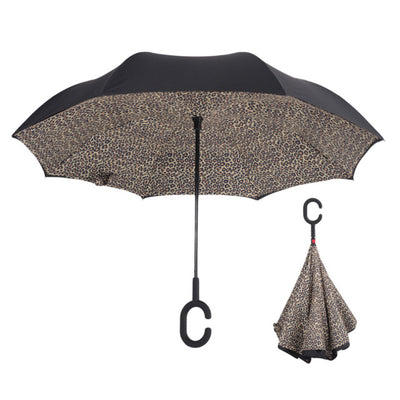 REVERSE UMBRELLA - WINDPROOF DOUBLE LAYER FOLDING UMBRELLA