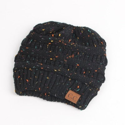 Soft Knit Ponytail Beanie - 100% Handmade