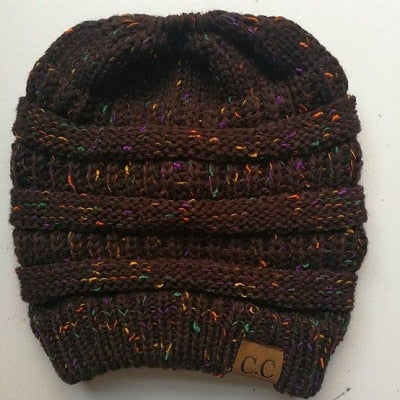 Soft Knit Ponytail Beanie - 100% Handmade