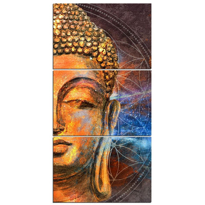 LIMITED EDITION HD printed 3 Piece Head Of Buddha