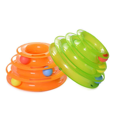 Three Levels pet cat toy Tower Tracks