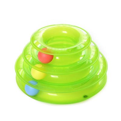 Three Levels pet cat toy Tower Tracks