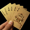 24K GOLD PLASTIC FOIL POKER CARDS 24K