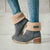 WARM WINTER FUR HEEL BOOTS - ANKLE SNOW BOOTS
