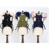 Luxury Faux Fur Collar Dog Coat - Small Dog Warm Jacket