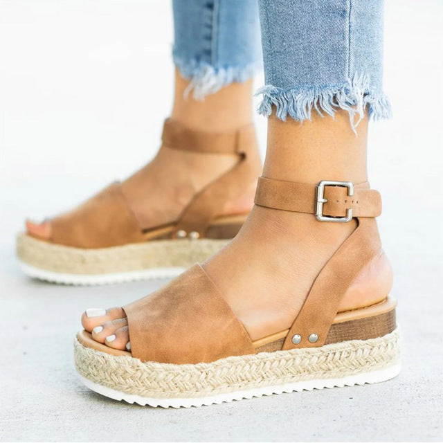 Summer Wedge Platform Sandals