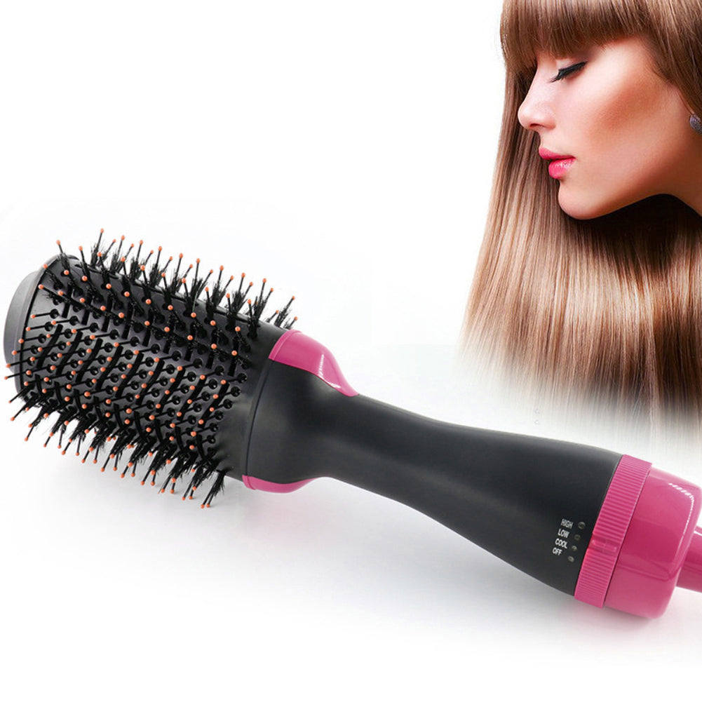 2-in-1 Multifunctional Infrared Negative Ion Hair Dryer Straight Hair Curling Comb